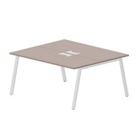 Arena ARN2TL167 TRBL (Тортора/Белый) Составной стол на 2 рабочих места, металлические аутлеты