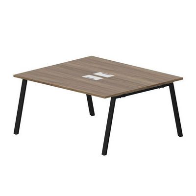 Arena ARN2TL167 WNNR (Орех/Черный) Составной стол на 2 рабочих места, металлические аутлеты