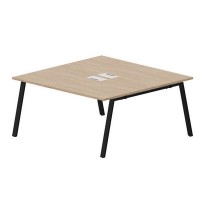 Arena ARN2TL168 OWNR (Светлый дуб/Черный) Составной стол на 2 рабочих места, металлические аутлеты
