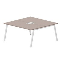 Arena ARN2TL168 TRBL (Тортора/Белый) Составной стол на 2 рабочих места, металлические аутлеты