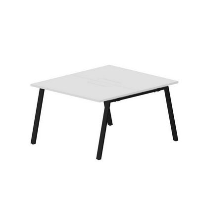 Arena ARN2TM127 BLNR (Белый/Черный) Составной стол на 2 рабочих места, меламиновые аутлеты