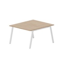 Arena ARN2TM127 OWBL (Светлый дуб/Белый) Составной стол на 2 рабочих места, меламиновые аутлеты