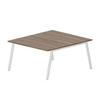 Arena ARN2TM148 WNBL (Орех/Белый) Составной стол на 2 рабочих места, меламиновые аутлеты