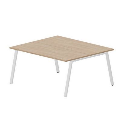 Arena ARN2TM167 OWBL (Светлый дуб/Белый) Составной стол на 2 рабочих места, меламиновые аутлеты