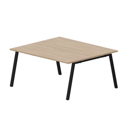 Arena ARN2TM167 OWNR (Светлый дуб/Черный) Составной стол на 2 рабочих места, меламиновые аутлеты