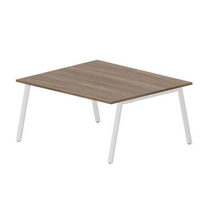 Arena ARN2TM167 WNBL (Орех/Белый) Составной стол на 2 рабочих места, меламиновые аутлеты