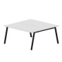 Arena ARN2TM168 BLNR (Белый/Черный) Составной стол на 2 рабочих места, меламиновые аутлеты