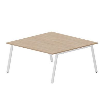 Arena ARN2TM168 OWBL (Светлый дуб/Белый) Составной стол на 2 рабочих места, меламиновые аутлеты