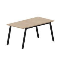 Arena ARN2TS088 OWNR (Светлый дуб/Черный) Составной стол на 2 рабочих места