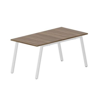 Arena ARN2TS088 WNBL (Орех/Белый) Составной стол на 2 рабочих места