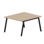 Arena ARN2TS127 OWNR (Светлый дуб/Черный) Составной стол на 2 рабочих места