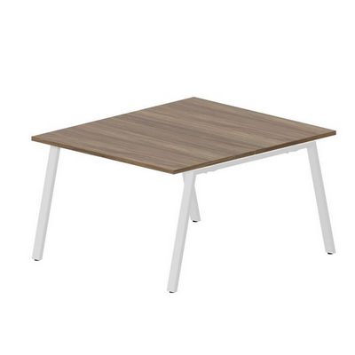 Arena ARN2TS127 WNBL (Орех/Белый) Составной стол на 2 рабочих места