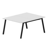 Arena ARN2TS128 BLNR (Белый/Черный) Составной стол на 2 рабочих места