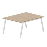 Arena ARN2TS128 OWBL (Светлый дуб/Белый) Составной стол на 2 рабочих места