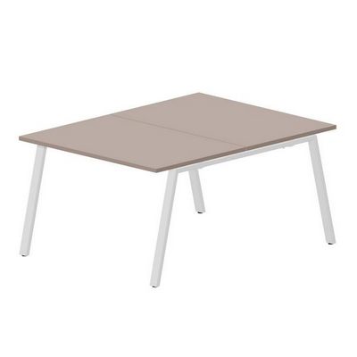 Arena ARN2TS128 TRBL (Тортора/Белый) Составной стол на 2 рабочих места