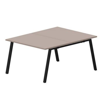 Arena ARN2TS128 TRNR (Тортора/Черный) Составной стол на 2 рабочих места