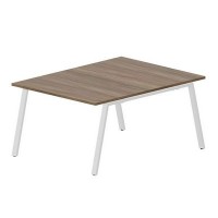 Arena ARN2TS128 WNBL (Орех/Белый) Составной стол на 2 рабочих места