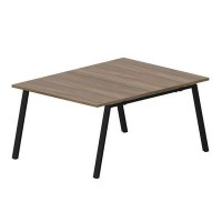 Arena ARN2TS128 WNNR (Орех/Черный) Составной стол на 2 рабочих места