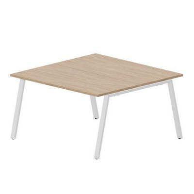Arena ARN2TS147 OWBL (Светлый дуб/Белый) Составной стол на 2 рабочих места