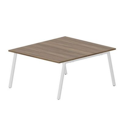 Arena ARN2TS148 WNBL (Орех/Белый) Составной стол на 2 рабочих места