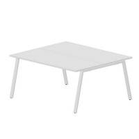 Arena ARN2TS167 BLBL (Белый/Белый) Составной стол на 2 рабочих места