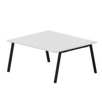Arena ARN2TS167 BLNR (Белый/Черный) Составной стол на 2 рабочих места
