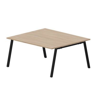 Arena ARN2TS167 OWNR (Светлый дуб/Черный) Составной стол на 2 рабочих места