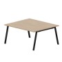 Arena ARN2TS167 OWNR (Светлый дуб/Черный) Составной стол на 2 рабочих места
