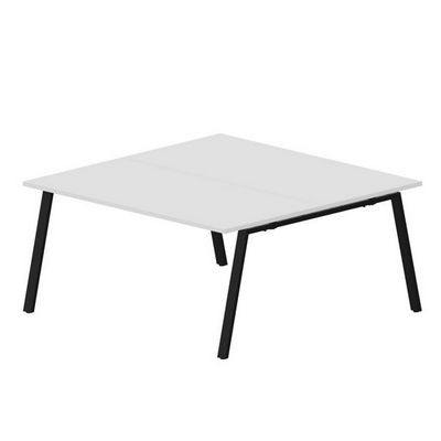 Arena ARN2TS168 BLNR (Белый/Черный) Составной стол на 2 рабочих места