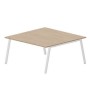 Arena ARN2TS168 OWBL (Светлый дуб/Белый) Составной стол на 2 рабочих места