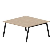 Arena ARN2TS168 OWNR (Светлый дуб/Черный) Составной стол на 2 рабочих места