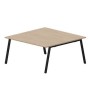 Arena ARN2TS168 OWNR (Светлый дуб/Черный) Составной стол на 2 рабочих места