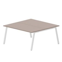 Arena ARN2TS168 TRBL (Тортора/Белый) Составной стол на 2 рабочих места
