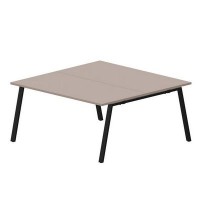 Arena ARN2TS168 TRNR (Тортора/Черный) Составной стол на 2 рабочих места