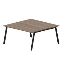 Arena ARN2TS168 WNNR (Орех/Черный) Составной стол на 2 рабочих места