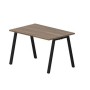 Arena ARNM128 WNNR (Орех/Черный) Стол, меламиновый аутлет