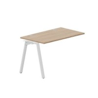 Arena ARNPG127 OWBL (Светлый дуб/Белый) Стол приставной, 2 громмета