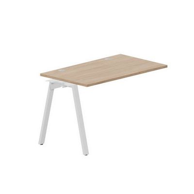 Arena ARNPG127 OWBL (Светлый дуб/Белый) Стол приставной, 2 громмета