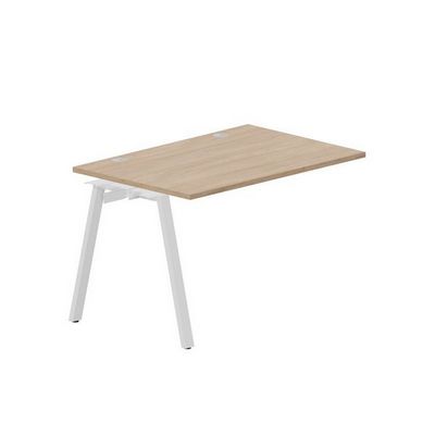 Arena ARNPG128 OWBL (Светлый дуб/Белый) Стол приставной, 2 громмета