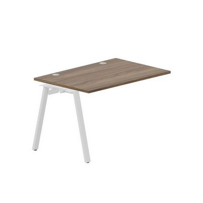 Arena ARNPG128 WNBL (Орех/Белый) Стол приставной, 2 громмета