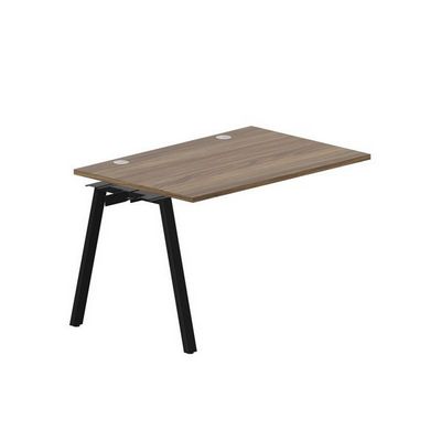 Arena ARNPG128 WNNR (Орех/Черный) Стол приставной, 2 громмета