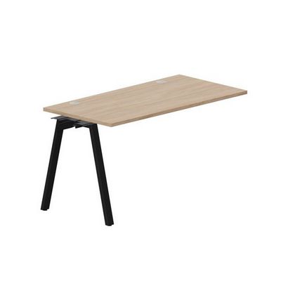 Arena ARNPG147 OWNR (Светлый дуб/Черный) Стол приставной, 2 громмета