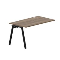 Arena ARNPG148 WNNR (Орех/Черный) Стол приставной, 2 громмета