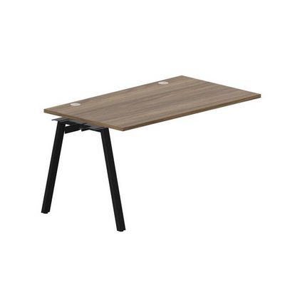 Arena ARNPG148 WNNR (Орех/Черный) Стол приставной, 2 громмета