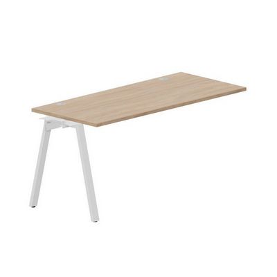 Arena ARNPG167 OWBL (Светлый дуб/Белый) Стол приставной, 2 громмета