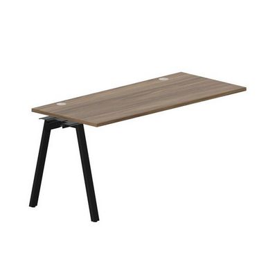 Arena ARNPG167 WNNR (Орех/Черный) Стол приставной, 2 громмета