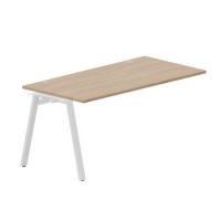 Arena ARNPG168 OWBL (Светлый дуб/Белый) Стол приставной, 2 громмета