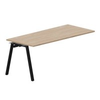 Arena ARNPG188 OWNR (Светлый дуб/Черный) Стол приставной, 2 громмета