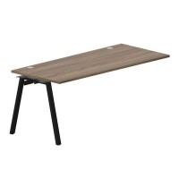 Arena ARNPG188 WNNR (Орех/Черный) Стол приставной, 2 громмета