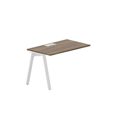 Arena ARNPL127 WNBL (Орех/Белый) Стол приставной, металлический аутлет